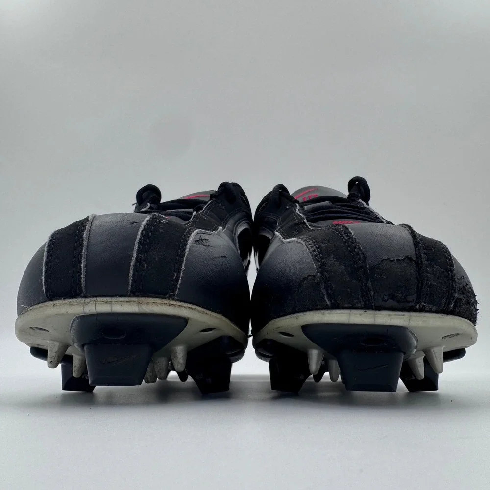 Nike Air Strobe Baseball Cleats Mens 11.5 Black White Red Spikes 313203-011 2006